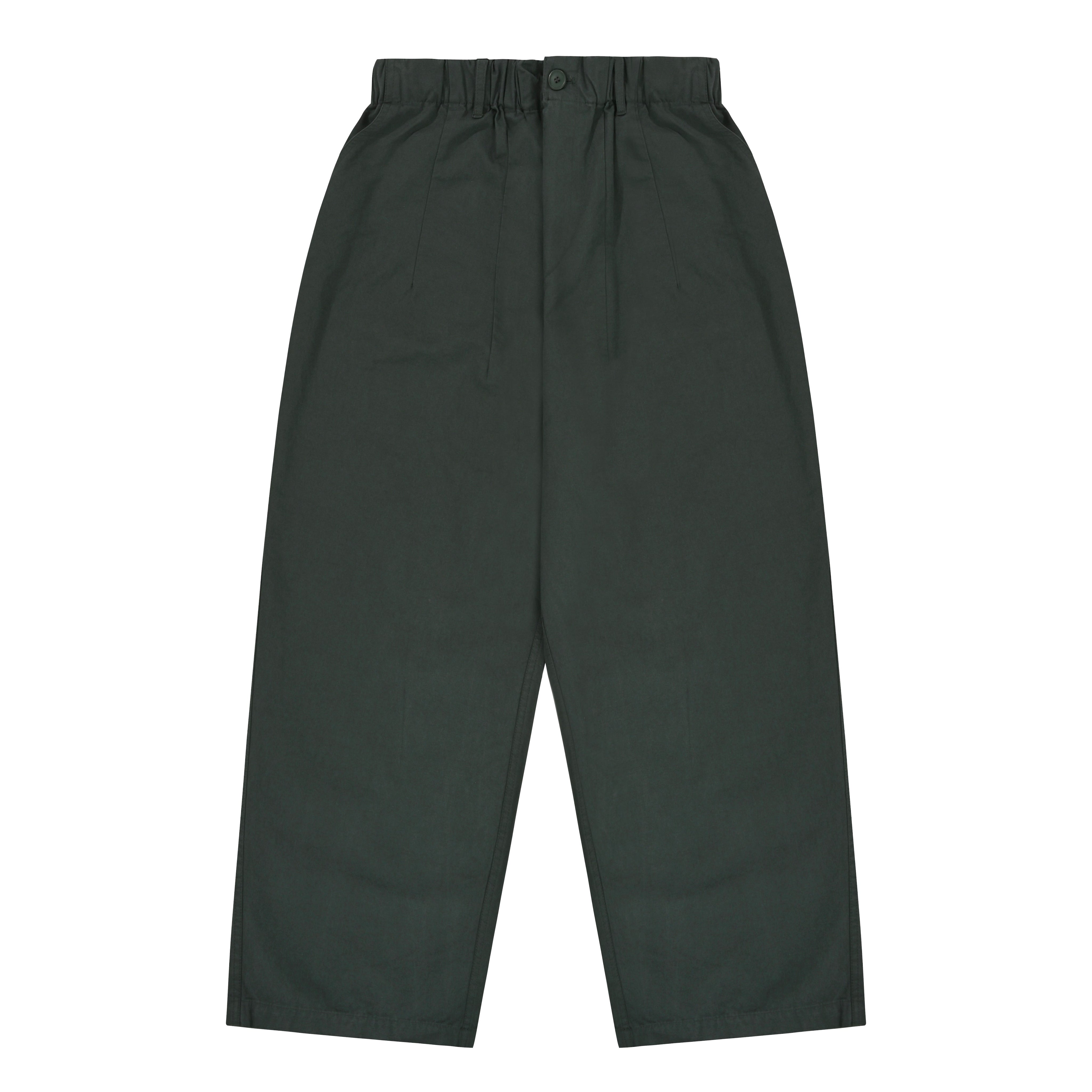 Dark green pants on a white background