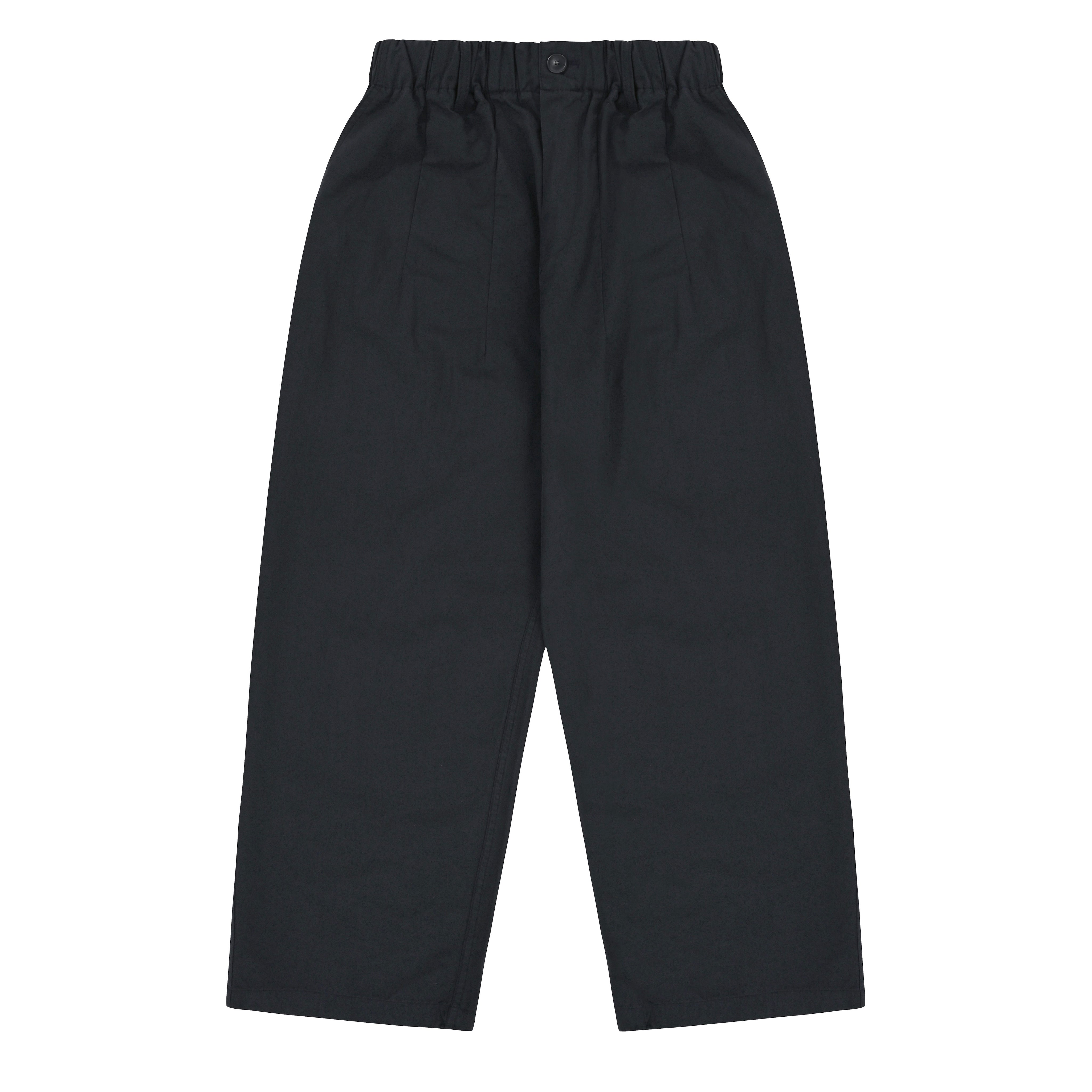 Navy pants on a white background