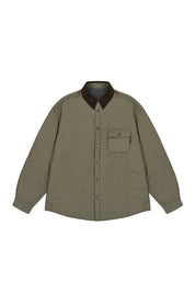 Padding Shirt Jacket (Beige)