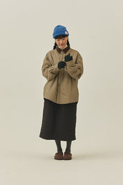 Padding Shirt Jacket (Beige)