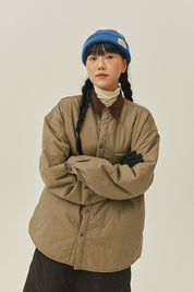 Padding Shirt Jacket (Beige)