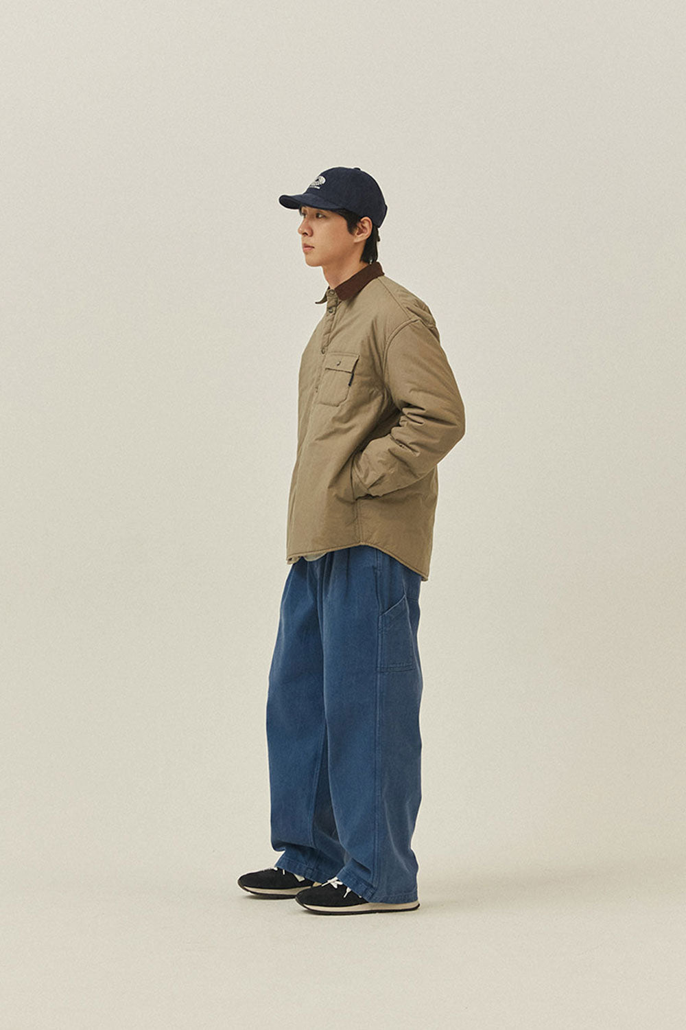 Padding Shirt Jacket (Beige)