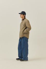 Padding Shirt Jacket (Beige)