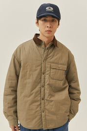 Padding Shirt Jacket (Beige)