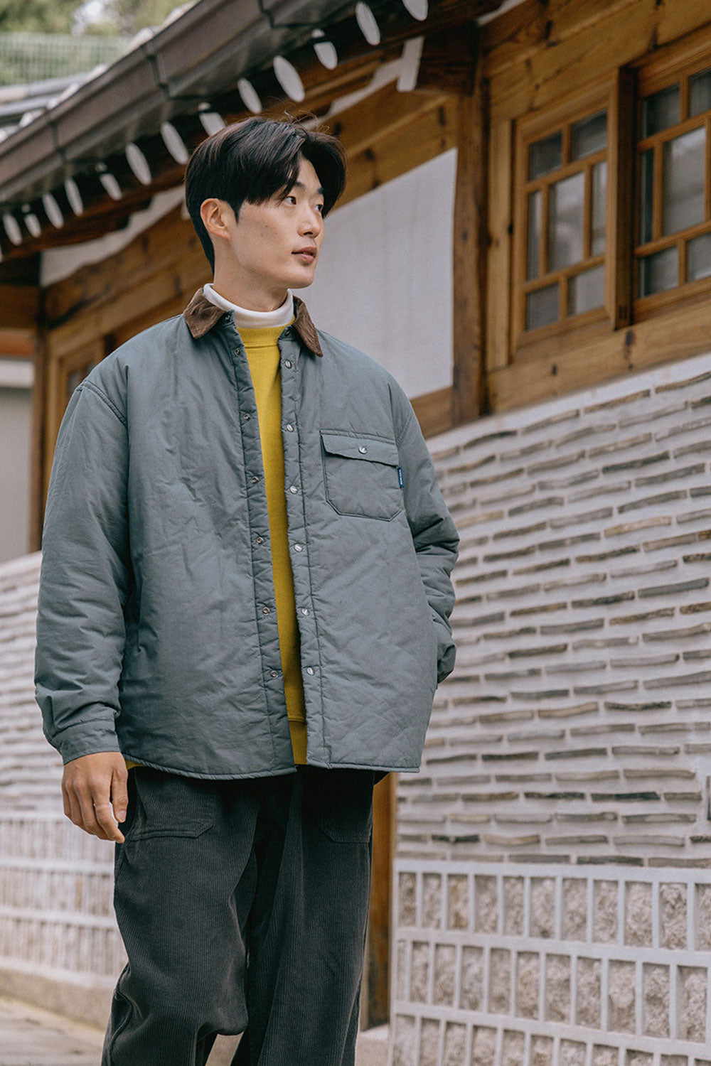 Padding Shirt Jacket (Deep Lake)