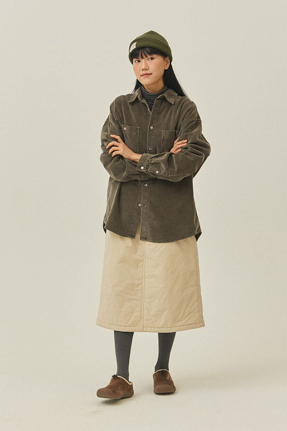 Pigment Corduroy Shirt (Brown)