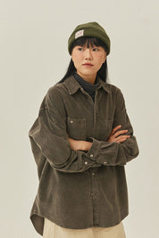 Pigment Corduroy Shirt (Brown)