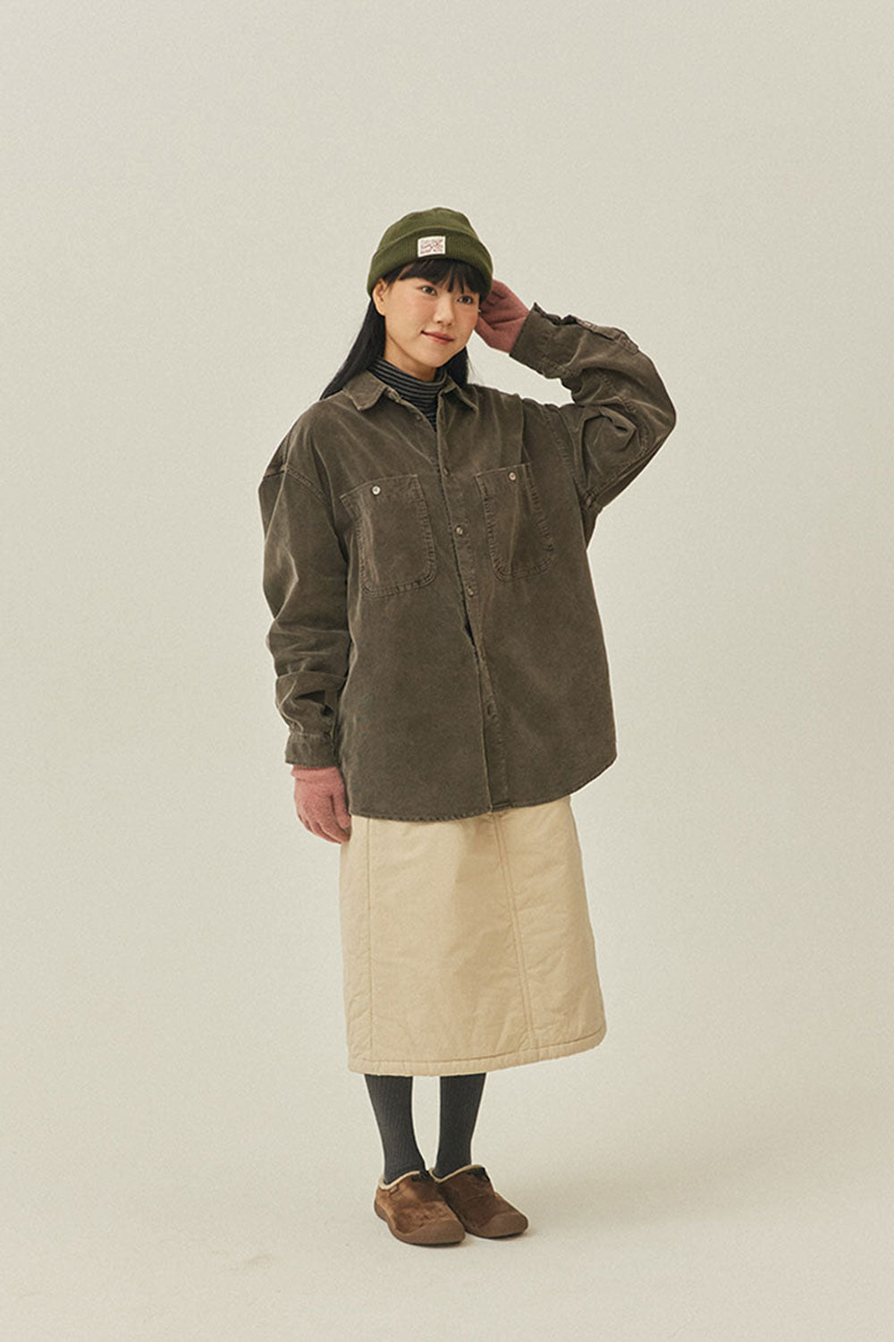 Pigment Corduroy Shirt (Brown)
