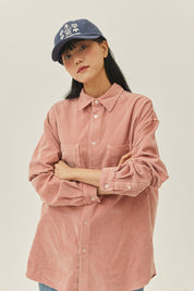 Pigment Corduroy Shirt (Dusty Pink)
