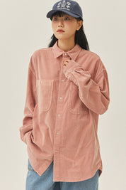 Pigment Corduroy Shirt (Dusty Pink)