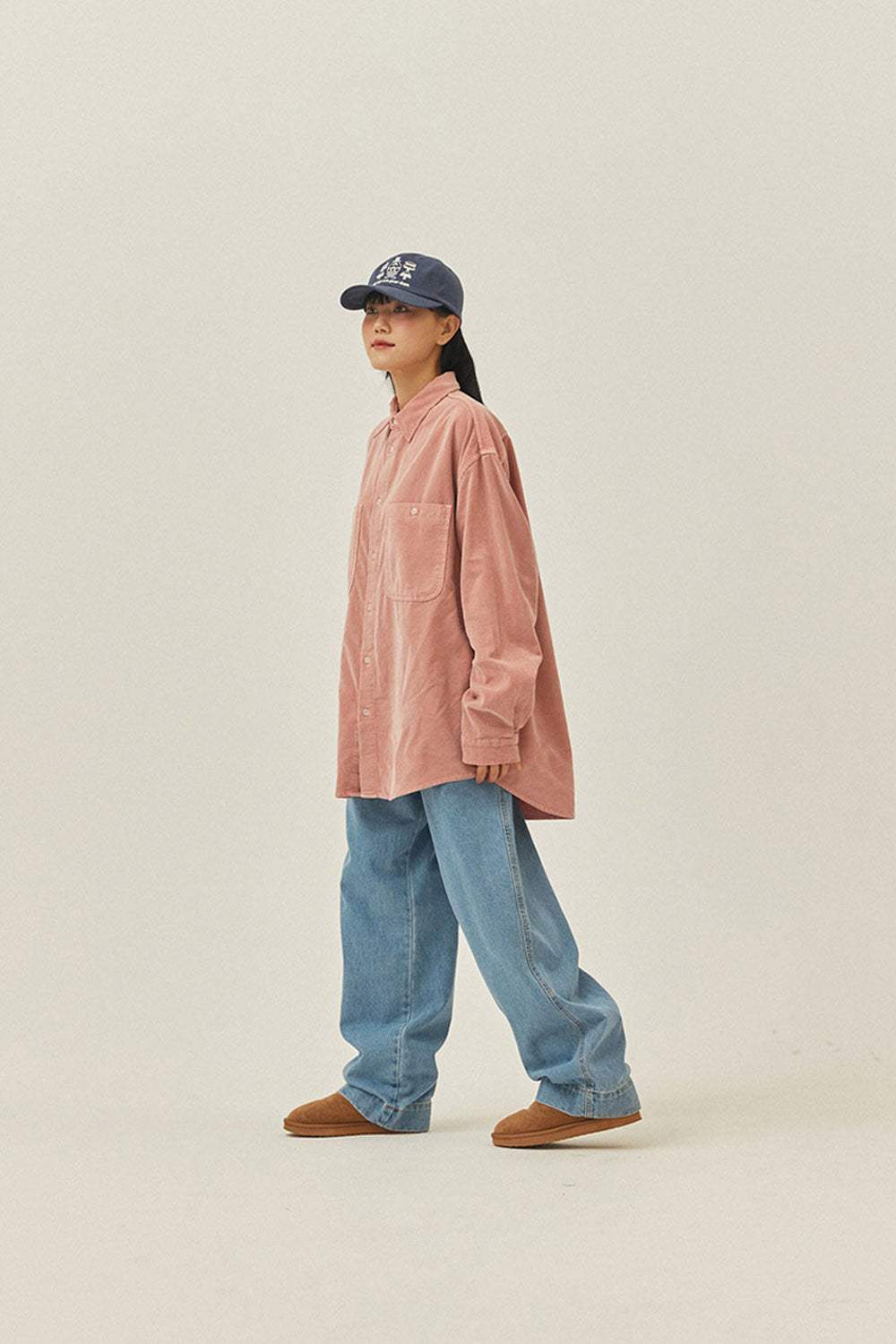 Pigment Corduroy Shirt (Dusty Pink)