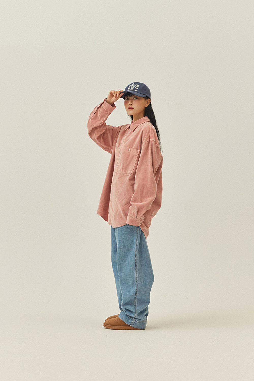 Pigment Corduroy Shirt (Dusty Pink)