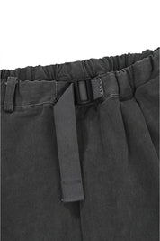 Pigment Two Tuck Wide Pants (Charcoal)
