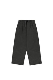 Pigment Two Tuck Wide Pants (Charcoal)