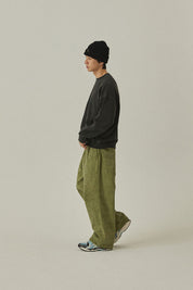 Pigment Two Tuck Wide Pants (Khaki)