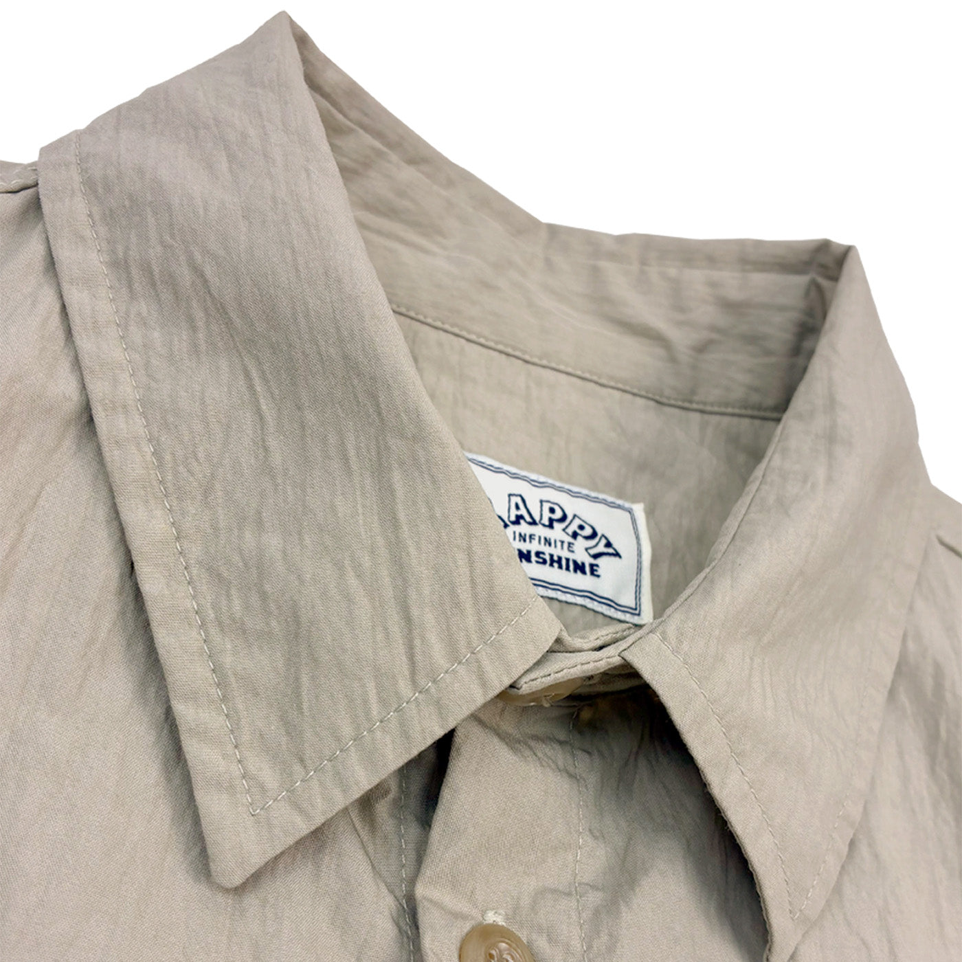 Pocket Utility Half Shirt (Beige)