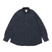 Long Sleeve Navy button-up shirt on a white background