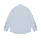 Light blue shirt on a white background