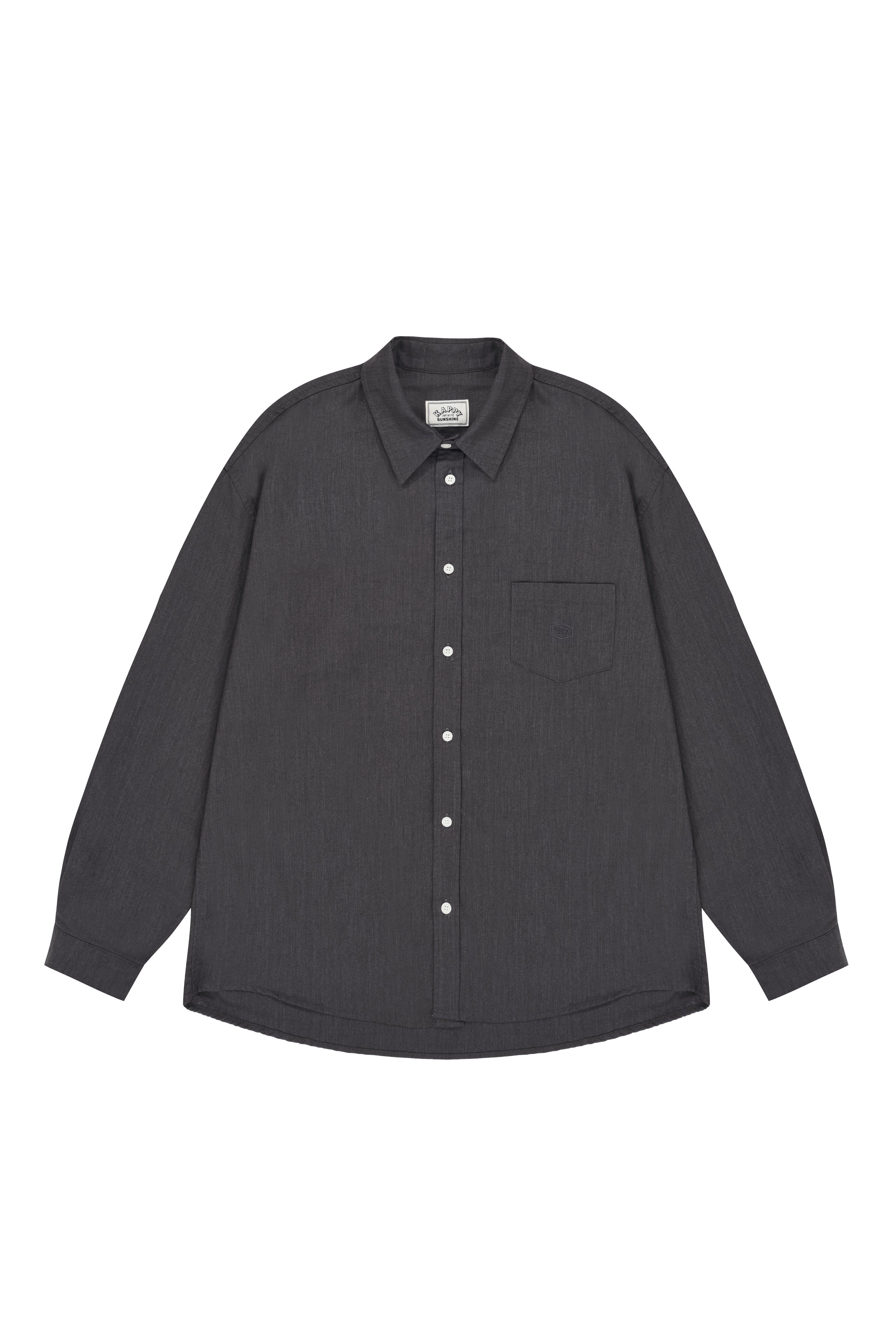 Relaxed Oxford Shirt (Charcoal)