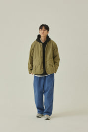 Reversible Utility Round Jacket (Khaki)