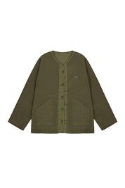 Reversible Utility Round Jacket (Khaki)