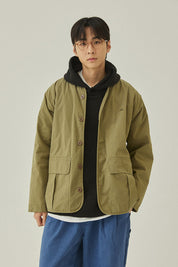Reversible Utility Round Jacket (Khaki)