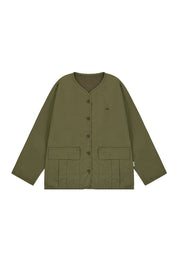 Reversible Utility Round Jacket (Khaki)