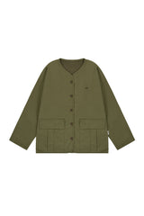 Reversible Utility Round Jacket (Khaki)