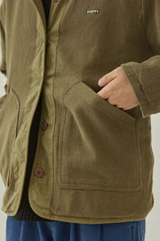 Reversible Utility Round Jacket (Khaki)