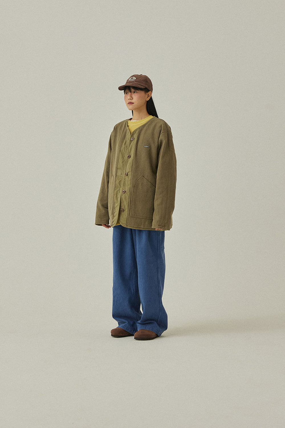 Reversible Utility Round Jacket (Khaki)