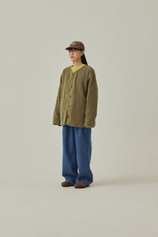 Reversible Utility Round Jacket (Khaki)