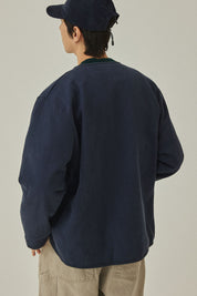 Reversible Utility Round Jacket (Navy)