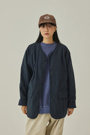 Reversible Utility Round Jacket (Navy)