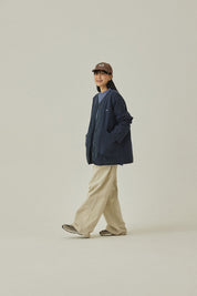 Reversible Utility Round Jacket (Navy)