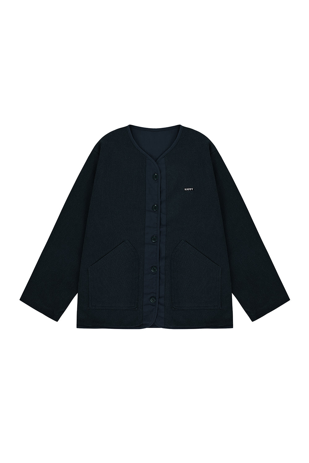 Reversible Utility Round Jacket (Navy)