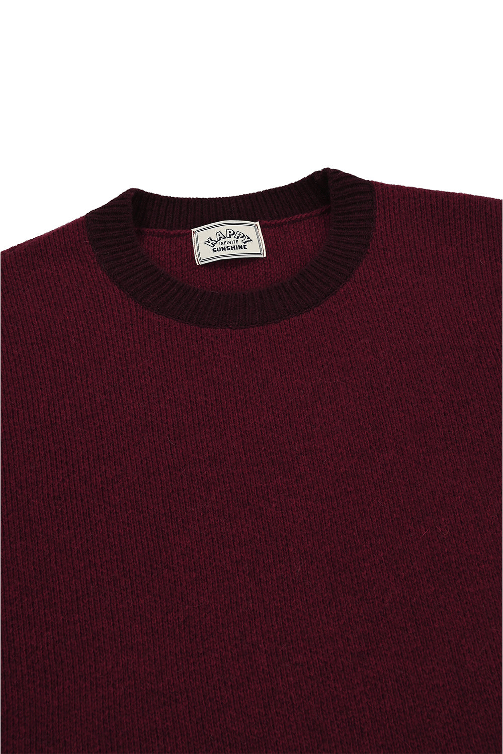 Ringer Round Wool Knit (Red)