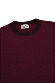 Ringer Round Wool Knit (Red)