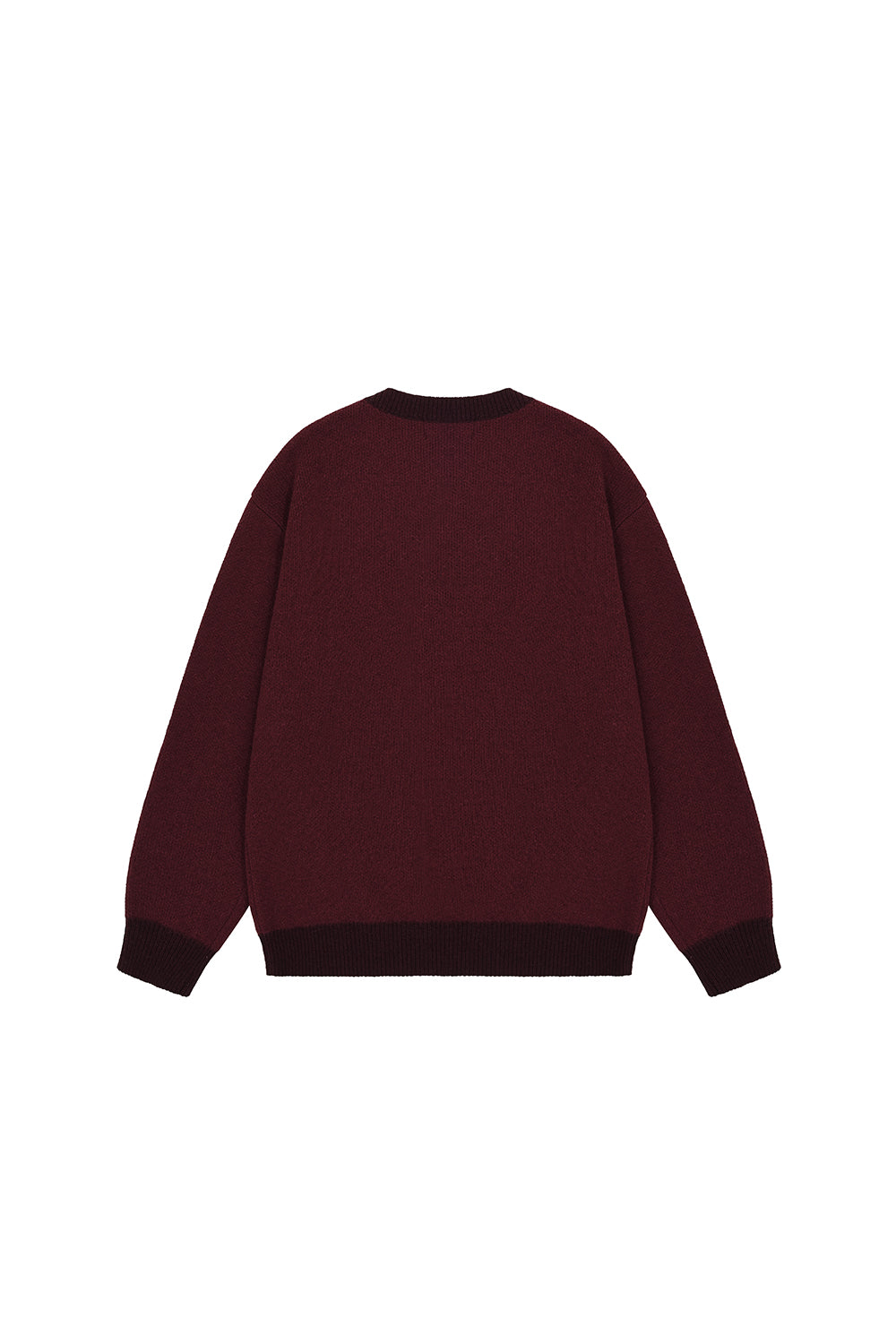 Ringer Round Wool Knit (Red)