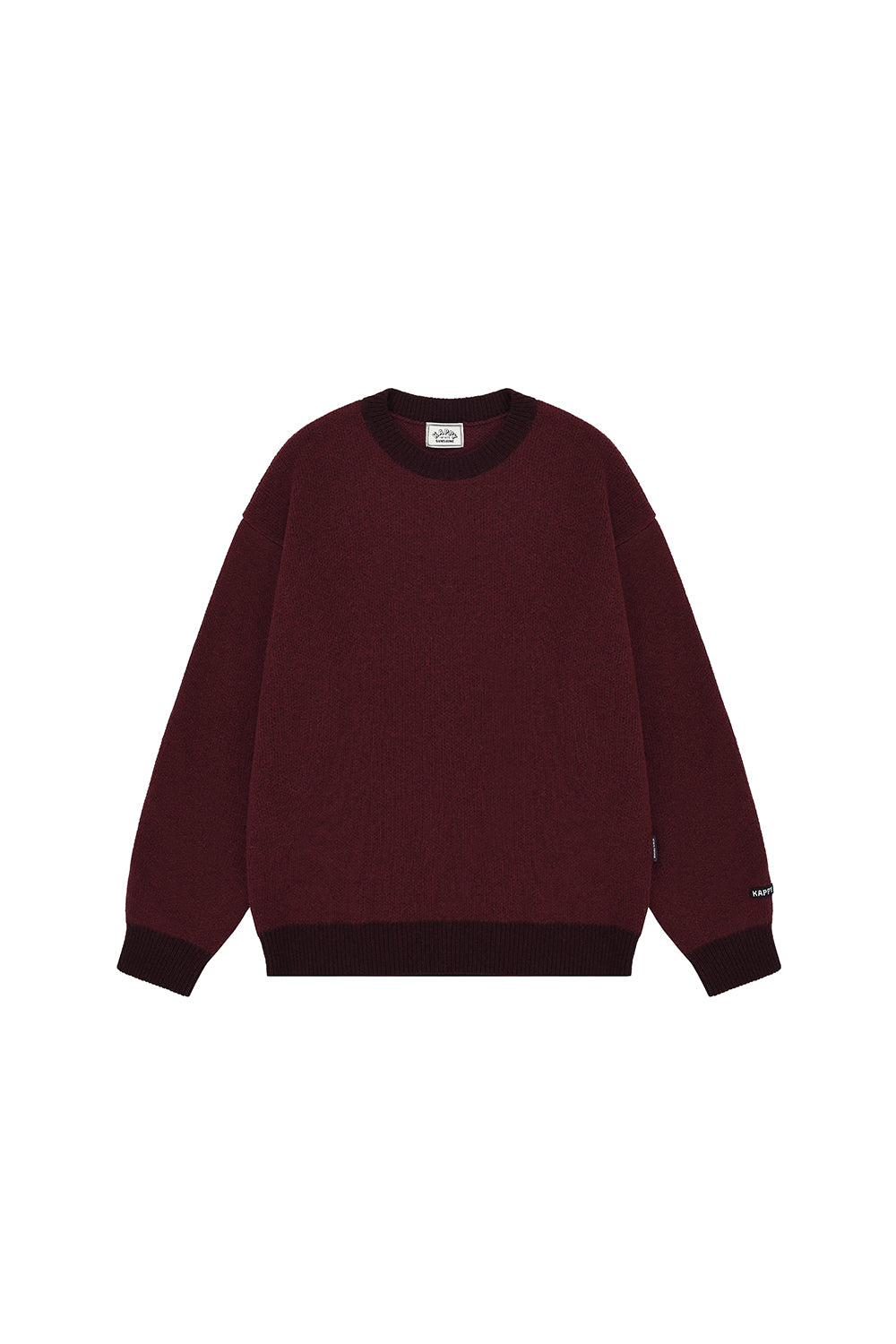 Ringer Round Wool Knit (Red)