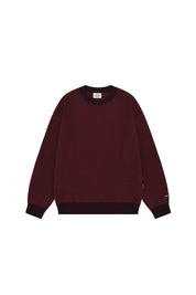 Ringer Round Wool Knit (Red)