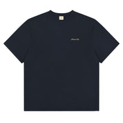 Slub Cotton Half T-shirt (Navy)