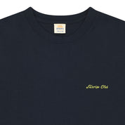 Slub Cotton Half T-shirt (Navy)