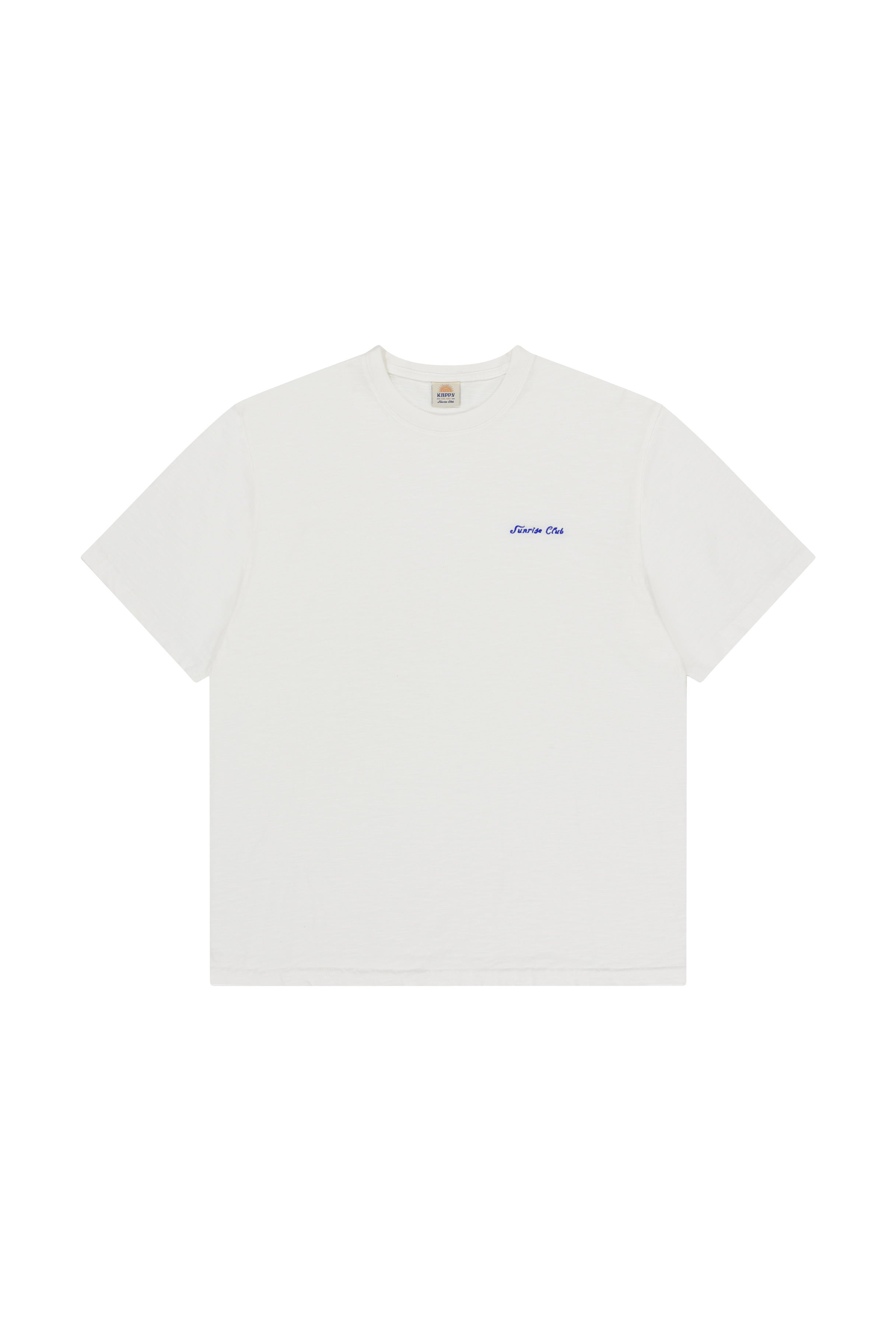Slub Cotton Half T-shirt (White)