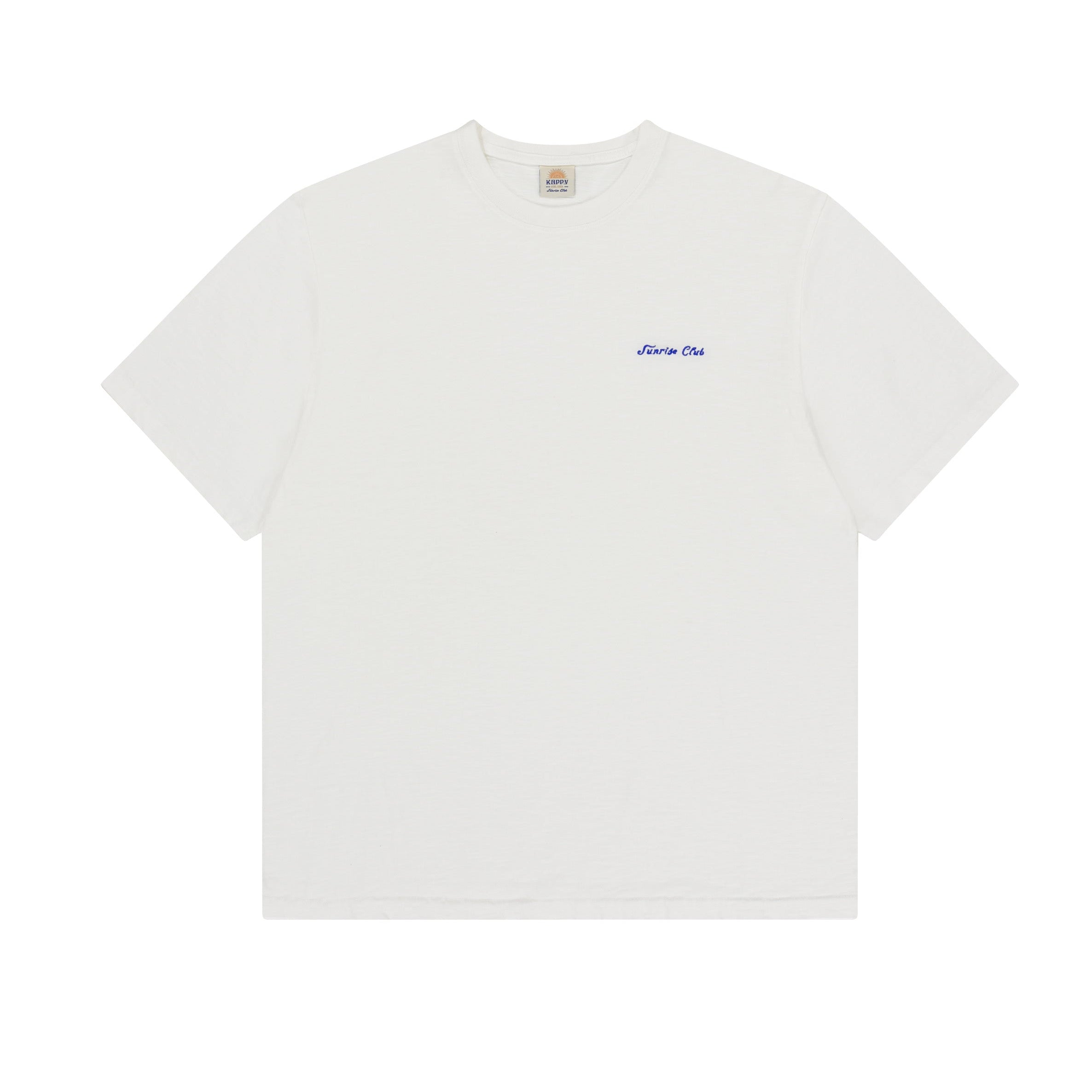Slub Cotton Half T-shirt (White)