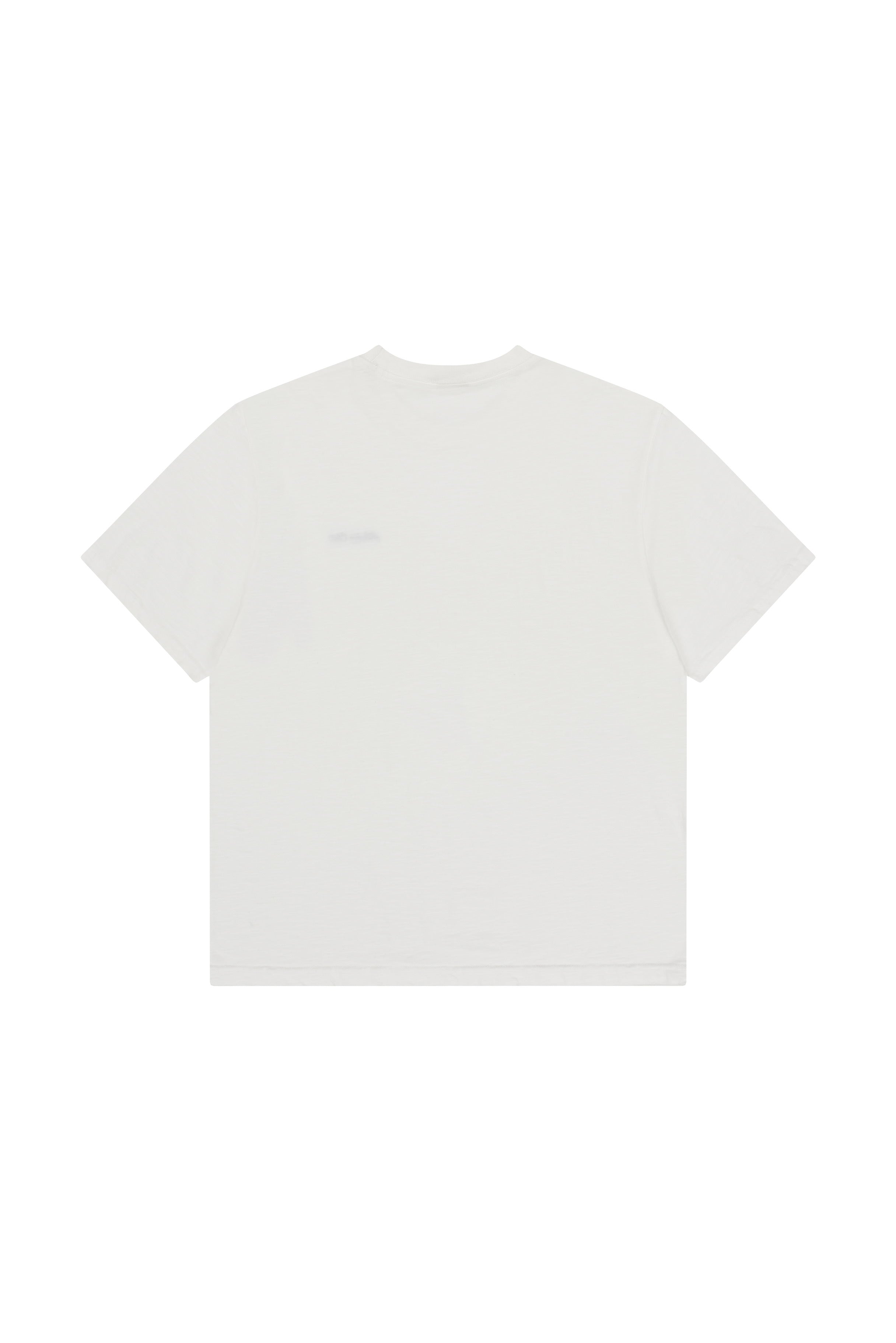 Slub Cotton Half T-shirt (White)