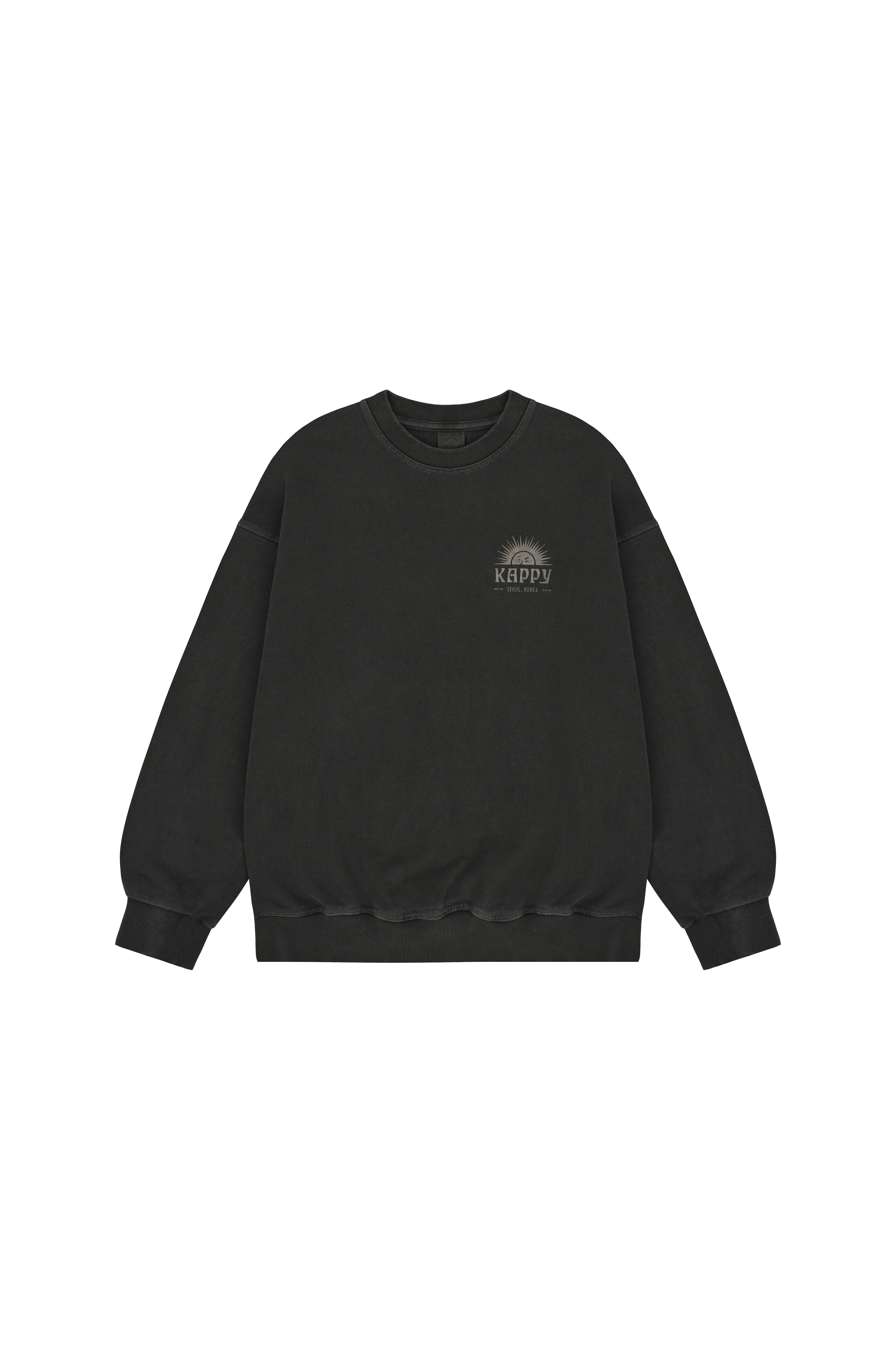 Sunny Wink Pigment Sweatshirt (Charcoal)
