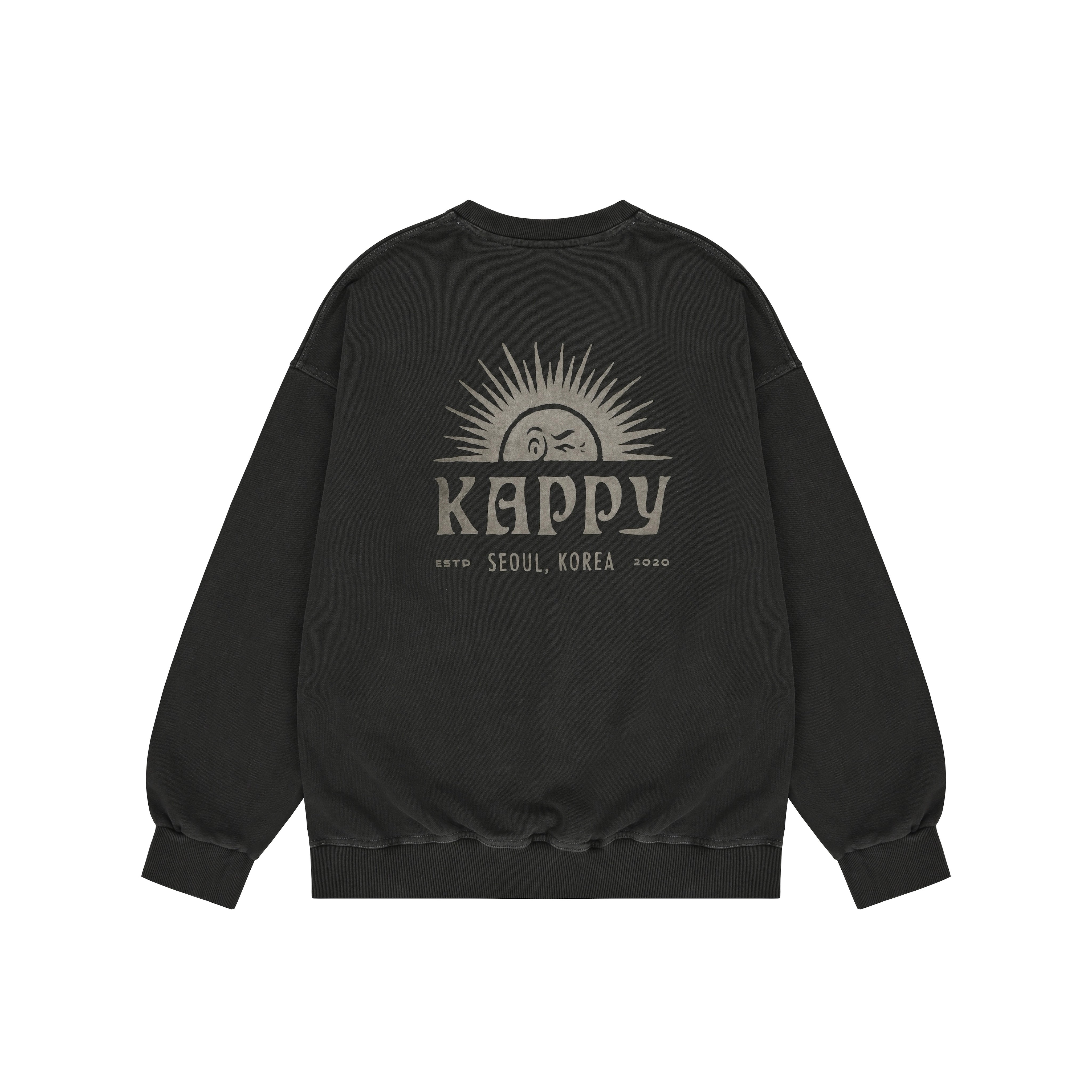 Sunny Wink Pigment Sweatshirt (Charcoal)