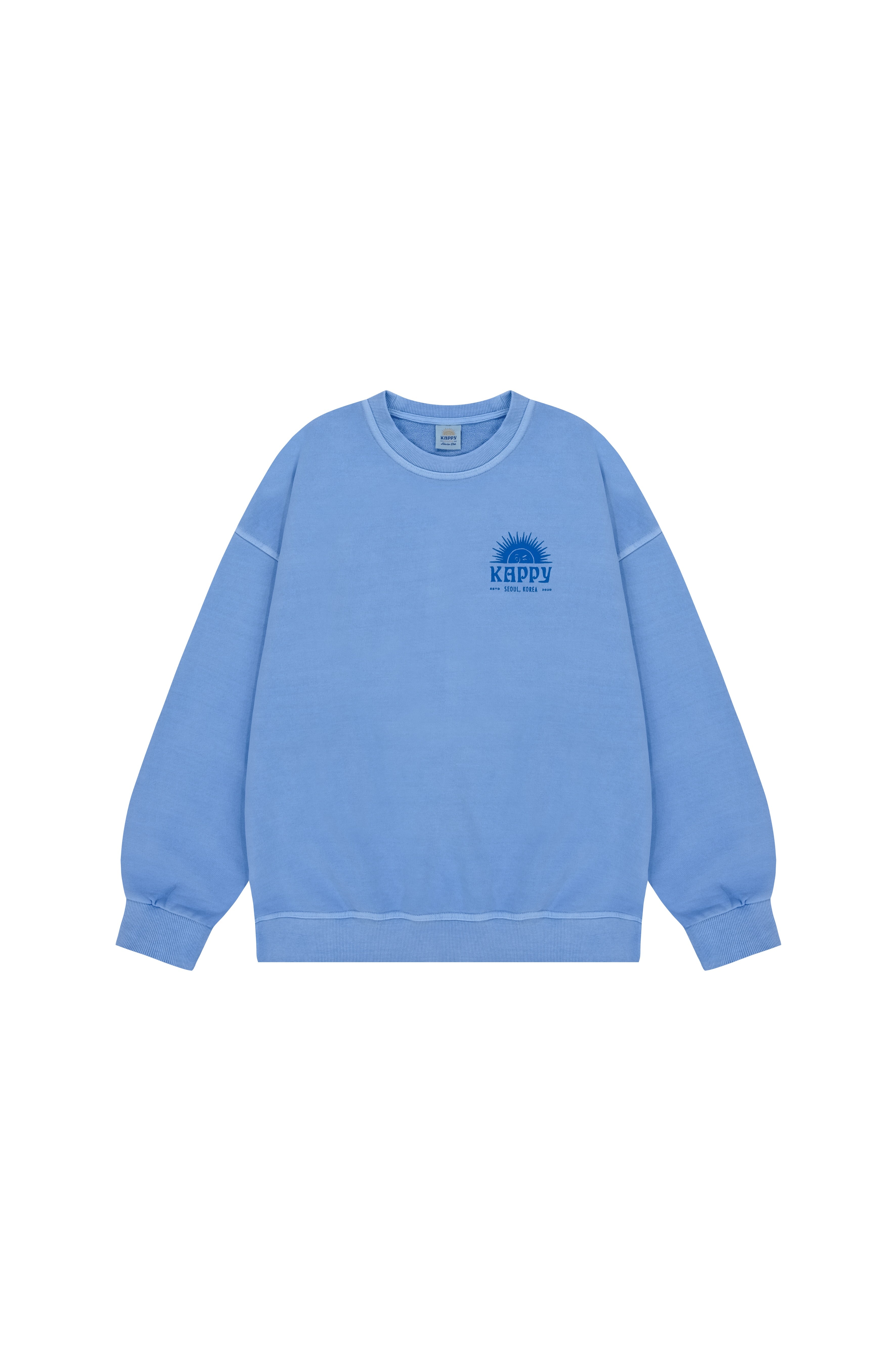 Sunny wink Pigment Sweatshirt (Sky Blue)