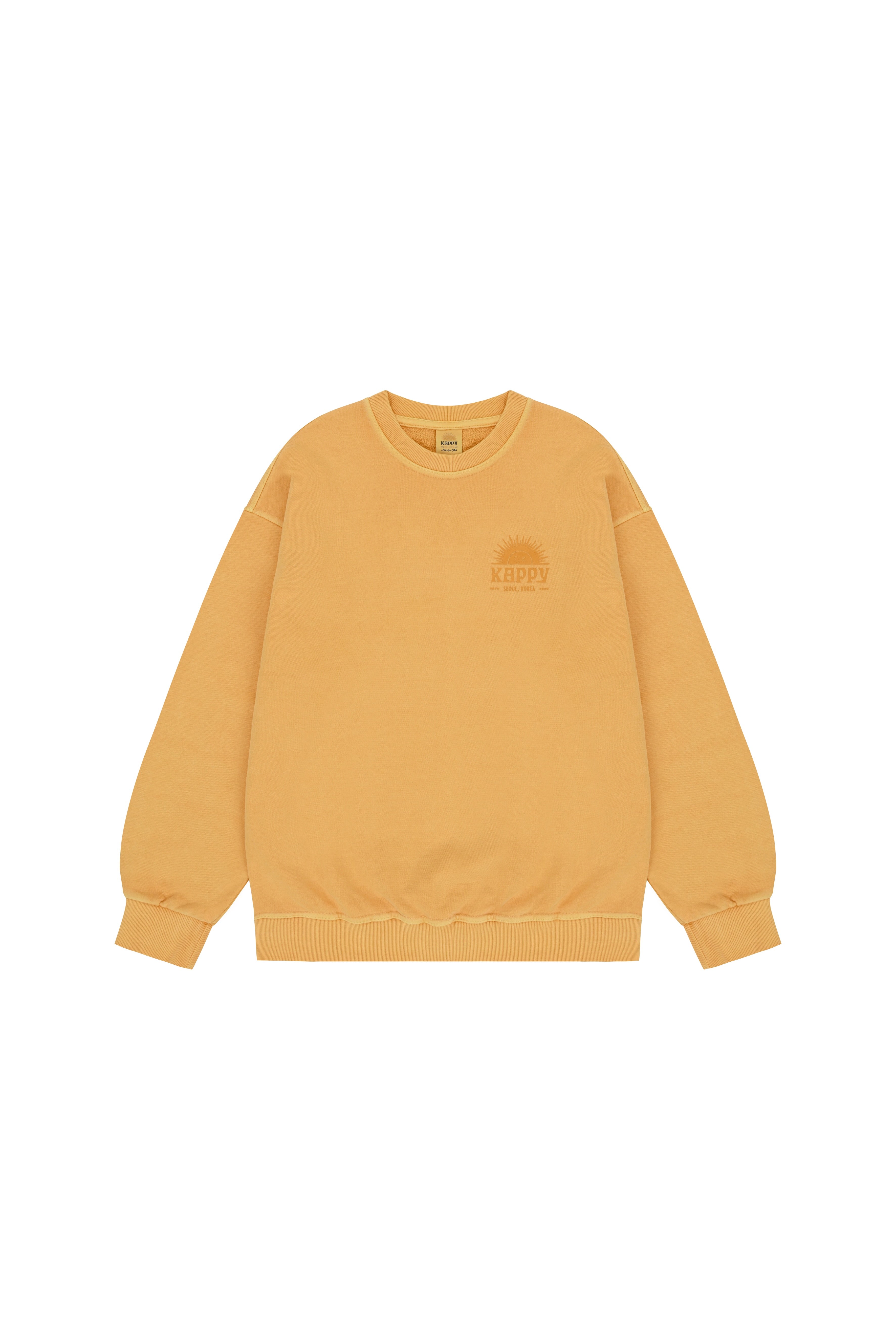 Sunny wink Pigment Sweatshirt (Yellow)