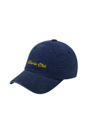 Navy blue cap with 'Sunrise Club' embroidery on a white background